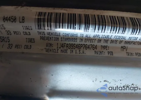 2006 Jeep Wrangler X from USA, damaged, VIN 1J4FA39S46P764764